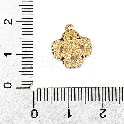 304 Stainless Steel Rhinestone Pendants STAS-E547-06E-G-1