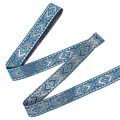 Ethnic Style Embroidery Polyester Ribbons OCOR-WH0109-042B-02-1