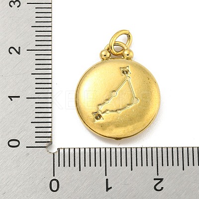 304 Stainless Steel Pendants Rhinestone Settings LS-STAS-O009-01J-G-1