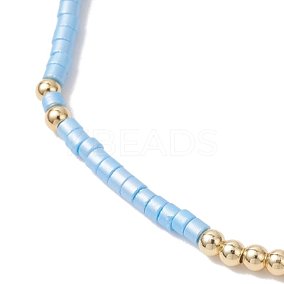 2Pcs Glass Seed Beaded Stretch Bracelets Sets for Women BJEW-MZ00296-02-1