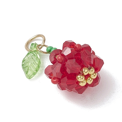 Glass Pendants PALLOY-MZ01248-1