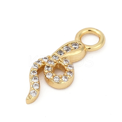Brass Micro Pave Cubic Zirconia Pendants KK-G526-12G-01-1