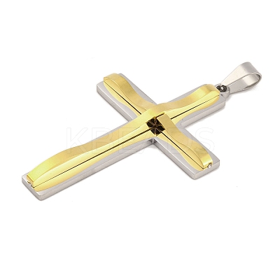 PVD Vacuum Plating 304 Stainless Steel Big Pendants STAS-Z080-13GP-1