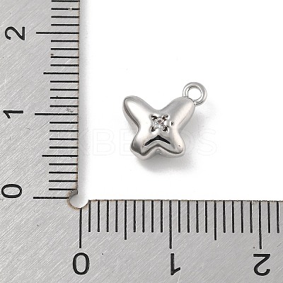 Brass Micro Pave Cubic Zirconia Pendants KK-D283-17P-1