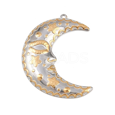 304 Stainless Steel Pendants STAS-P429-01B-A-1