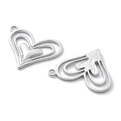 Anti-Tarnish 304 Stainless Steel Pendants STAS-R130-38P-1