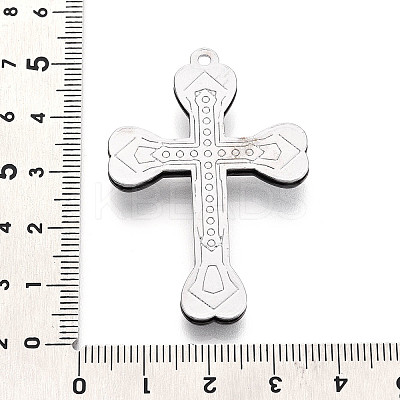 Alloy Rhinestone Pendants PALLOY-N182-10EBP-1