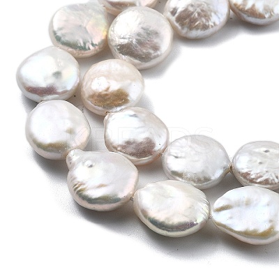 Natural Baroque Keshi Pearl Beads Strands PEAR-B004-16F-03A-1