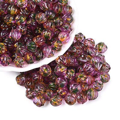 Picasso Transparent Glass Beads SEED-Q039-04O-1
