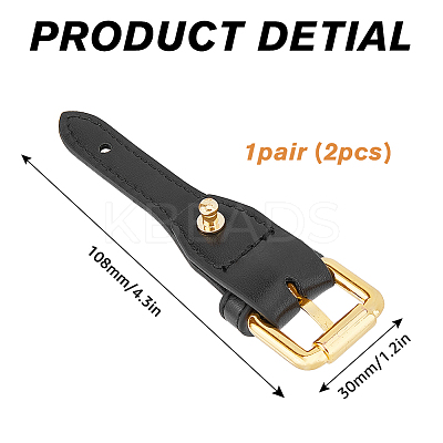Imitation Leather & Alloy Undamaged Adjustable Bag Roller Buckles FIND-WH0126-162-1