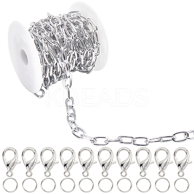DIY Oxidation Aluminum Cable Chains Necklaces/Bracelets Making Kits DIY-SP0001-87B-S-1