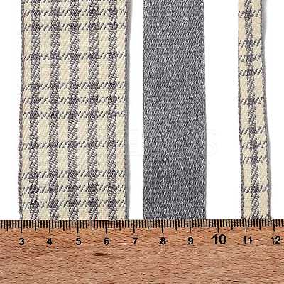 9 Yards 3 Styles Tartan Print Polyester Ribbon SRIB-C002-01C-1
