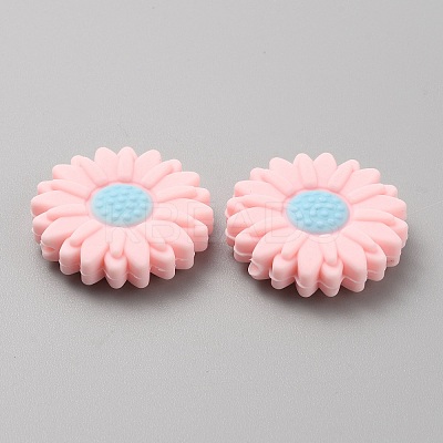 Daisy Food Grade Eco-Friendly Silicone Beads Set SIL-WH0008-49D-1