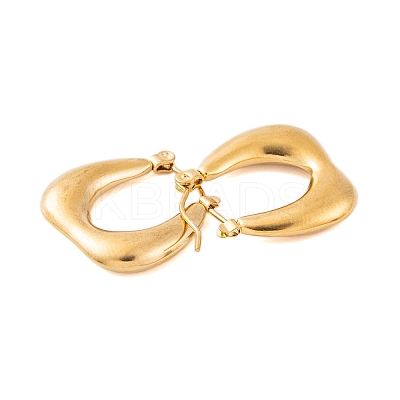 Ion Plating(IP) 304 Stainless Steel Hoop Earrings for Women EJEW-P279-26G-1