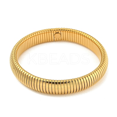 304 Stainless Steel Flat Snake Chain Bracelet BJEW-B076-01G-1