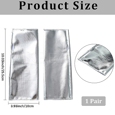 PU Leather Fingerless Gloves AJEW-WH20018-116B-1