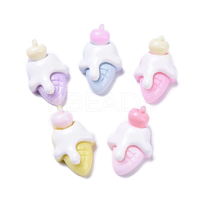 Opaque Cute Resin Decoden Cabochons RESI-B024-01B-1