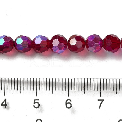 Electroplate Transparent Glass Beads Strands LS-EGLA-A035-T6mm-L02-1