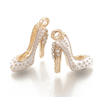 Alloy Enamel Stilettos Pendants ENAM-S115-042D-1