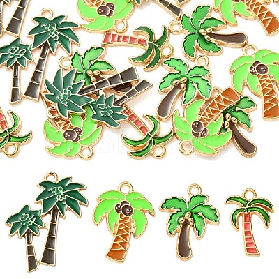 20Pcs 4 Styles Alloy Enamel Pendants ENAM-YW0009-39-1