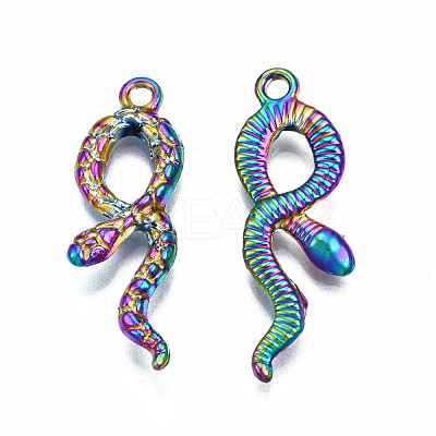 Rainbow Color Alloy Pendants PALLOY-N163-117-NR-1