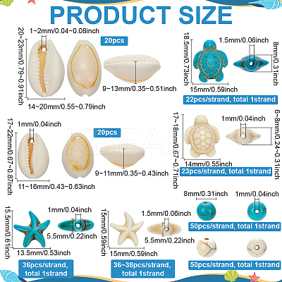 Ocean Theme DIY Jewelry Making Kits DIY-FH0008-65-1