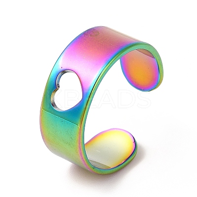 Ion Plating(IP) 201 Stainless Steel Ring RJEW-E063-05M-1
