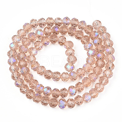 Electroplate Glass Beads Strands EGLA-A034-T2mm-L22-1