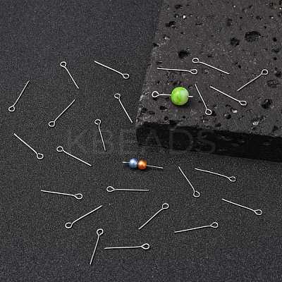 Tarnish Resistant 304 Stainless Steel Eye Pin STAS-E013-0.6x20mm-1