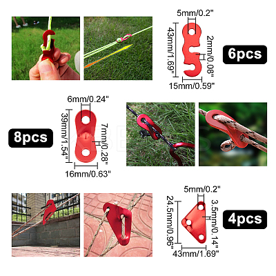 Aluminum Alloy Cord Lock TOOL-FH0001-15-1