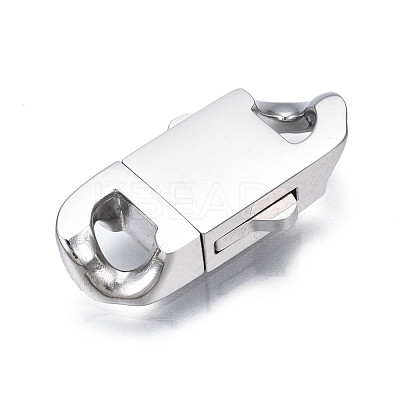 Non-Tarnish 304 Stainless Steel Box Clasps STAS-S080-03A-P-1