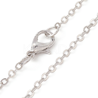 Brass Cable Chain Necklaces NJEW-JN04511-09-1