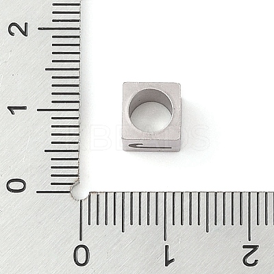 Tarnish Resistant 201 Stainless Steel European Beads STAS-M058-01J-P-1