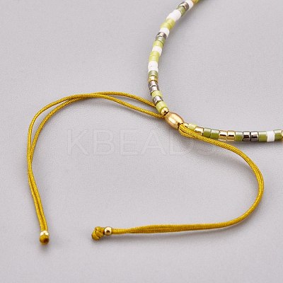 Adjustable Natural Agate Braided Bead Bracelets BJEW-F391-A07-1