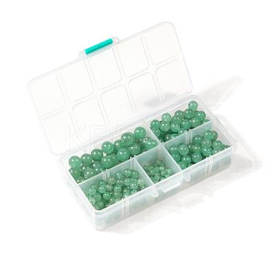 340Pcs 4 Sizes Natural Green Aventurine Beads G-LS0001-23-1