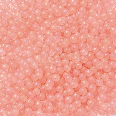 Luminous Glow in the Dark Transparent Glass Round Beads GLAA-F124-B04-1