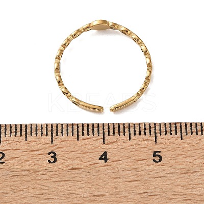 304 Stainless Steel Cuff Open Rings SA-CBAD22F-01G-B-1