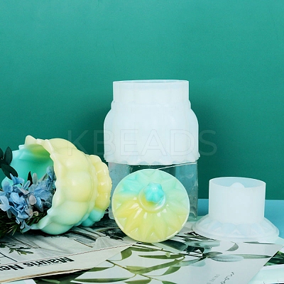 Storage Box Glass Jar Mold Silicone Molds DIY-P019-10-1