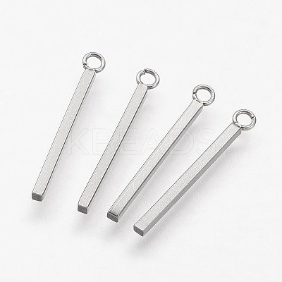 Tarnish Resistant 304 Stainless Steel Pendants STAS-F041-51-1