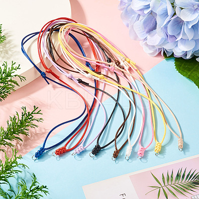 27Pcs 9 Colors Korean Waxed Polyester Cord Necklace Making NJEW-TA00166-1