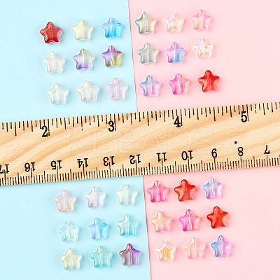 90Pcs 9 Colors Electroplate Glass Beads EGLA-FS0001-49-1