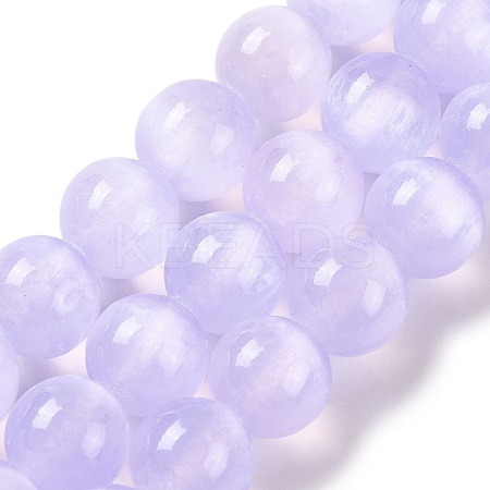 Natural Selenite Beads Strands G-C142-01B-02-1