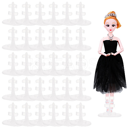 Plastic Doll Stands ODIS-WH0038-98B-1