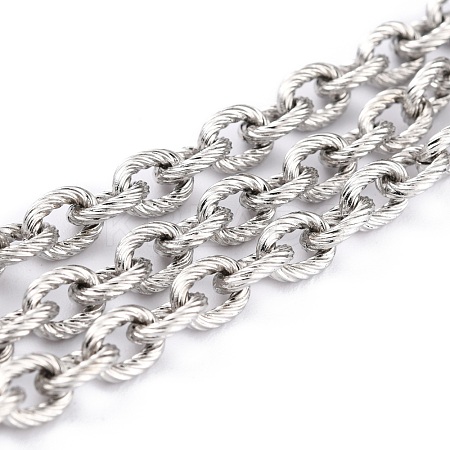 Tarnish Resistant 304 Stainless Steel Rolo Chains CHS-O010-02P-1