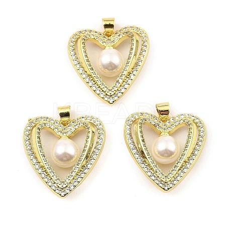 Rack Plating Real 18K Gold Plated Brass Pendants KK-B077-11G-1