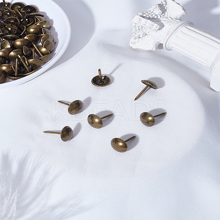 60Pcs Iron Round Head Nails CABI-LP0001-02AB-1