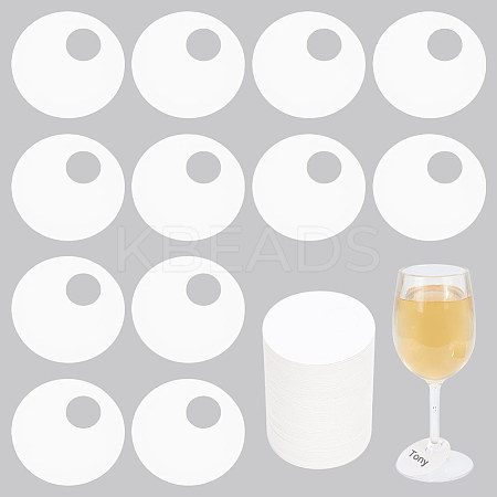 Paper Wine Glass Charms FIND-WH0110-708-1