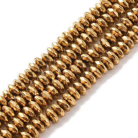 Electroplate Non-magnetic Synthetic Hematite Beads Strands G-J160-D-02-1