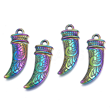 Rainbow Color Alloy Pendants PALLOY-N156-142-NR-1