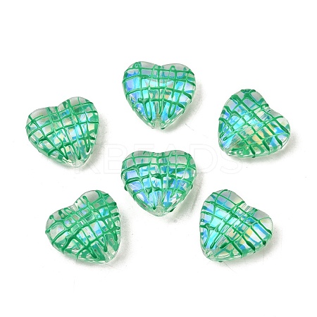 Transparent Glass Enamel Beads GLAA-S388-01E-1